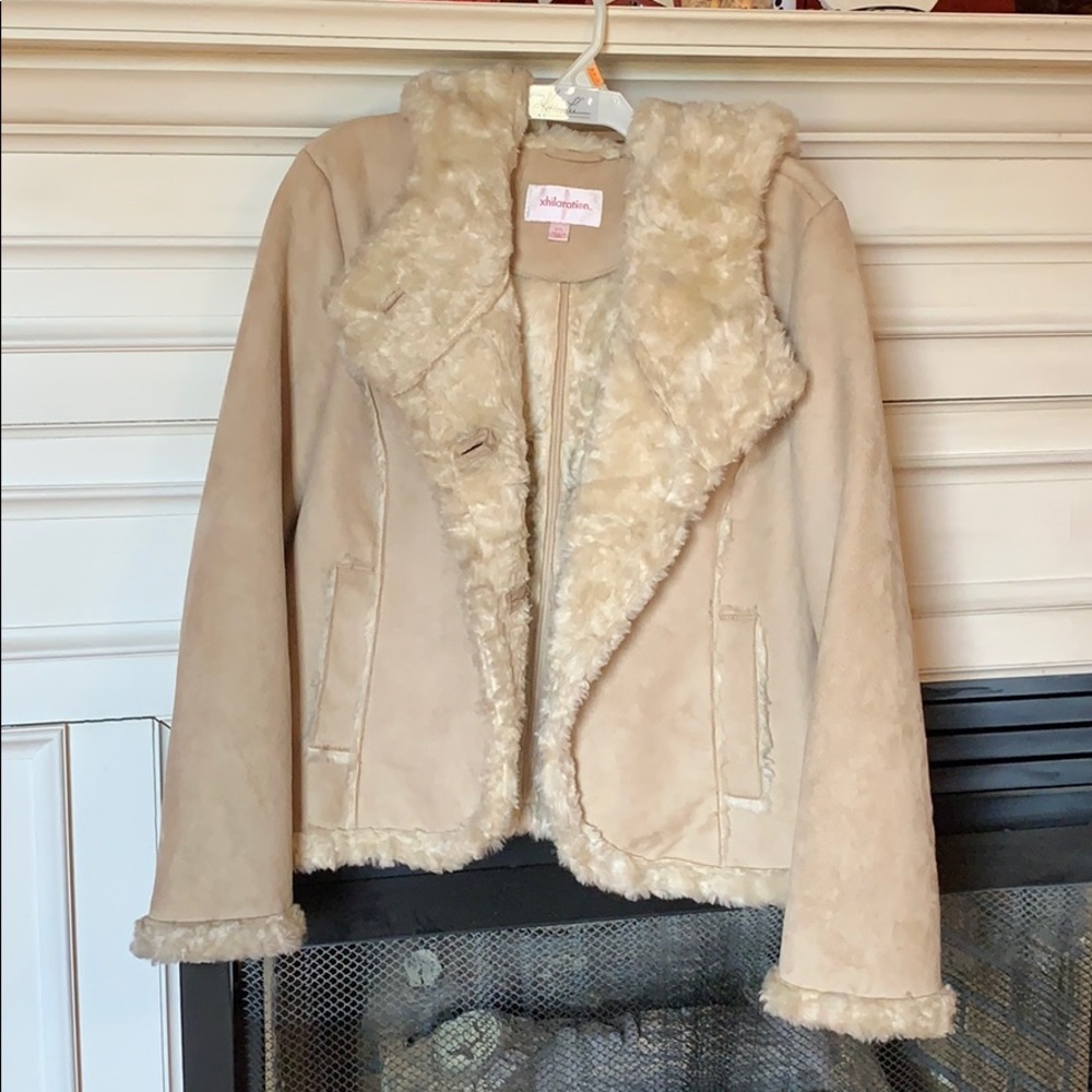 Xhilaration faux fur coat